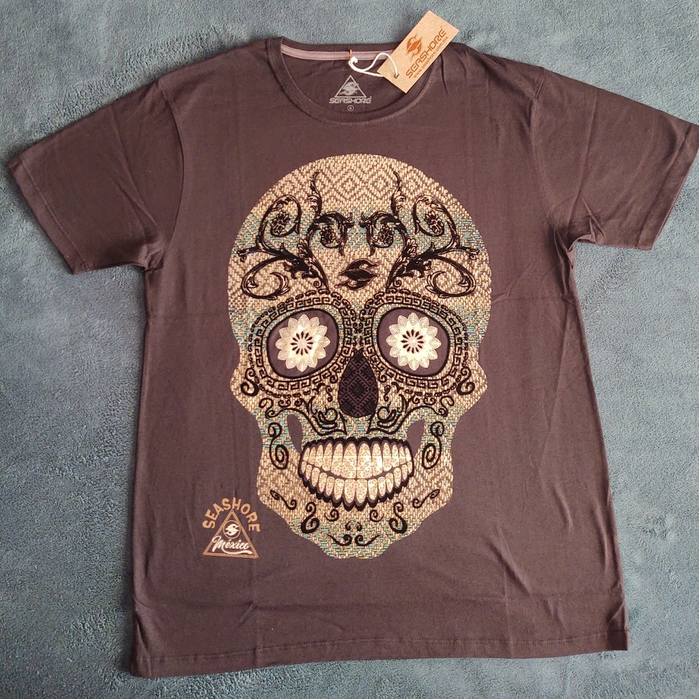 Large Velvet skull shirt